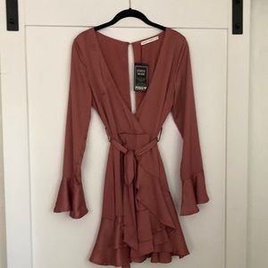 Saints + Secrets tie up ruffle dress